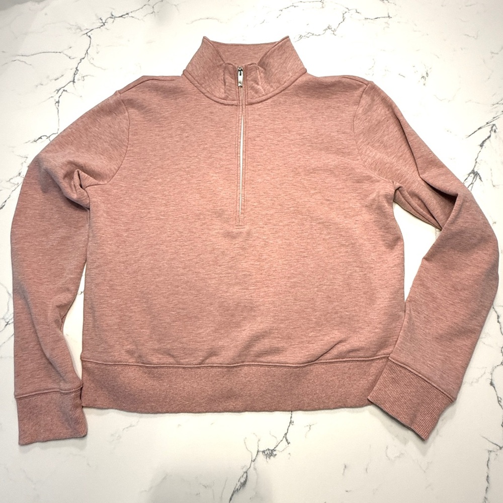 Women’s Travis Mathew Pink Half-Zip Golf Pullover
